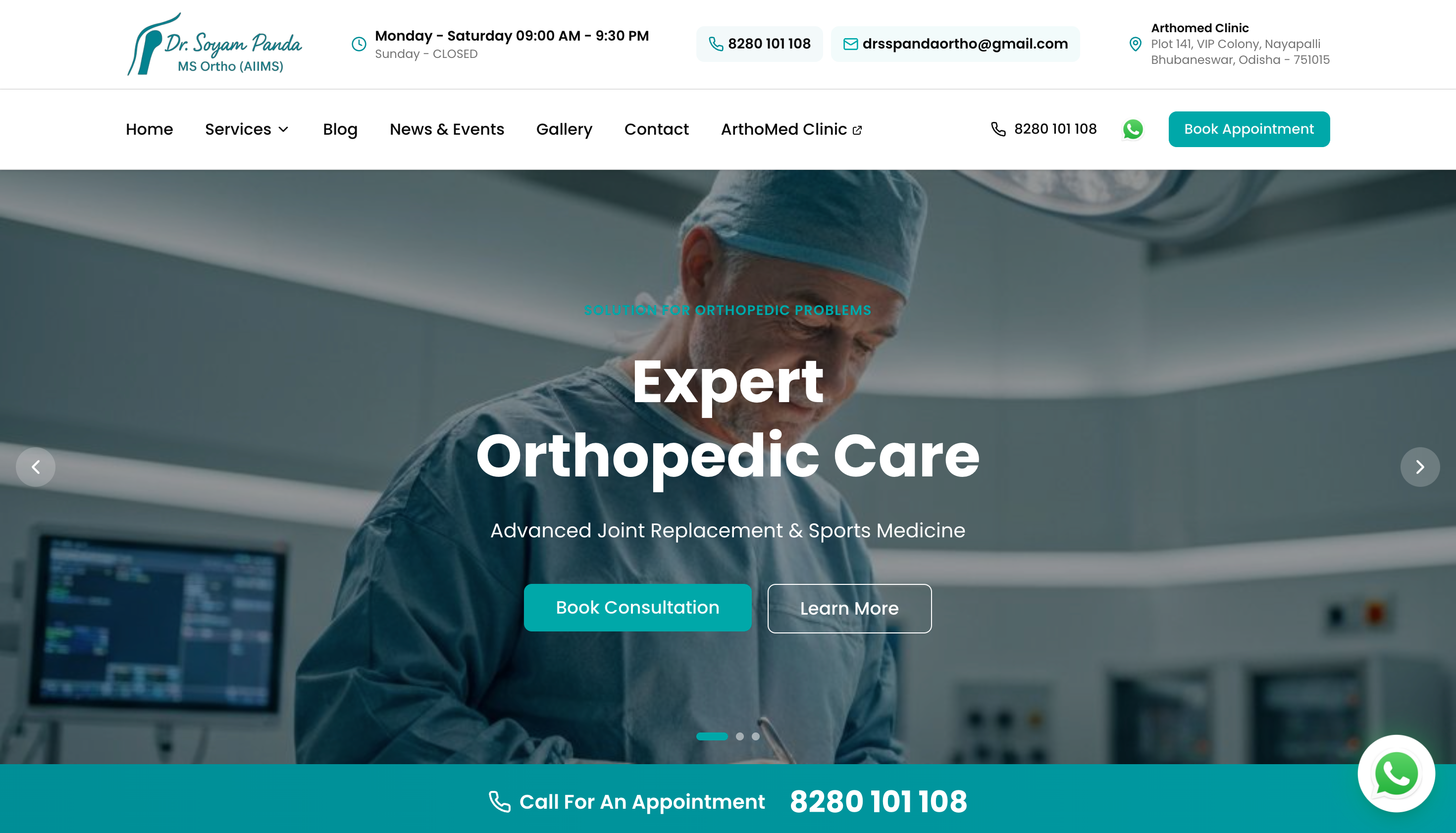 Dr. Soyam Panda - Orthopedic Clinic