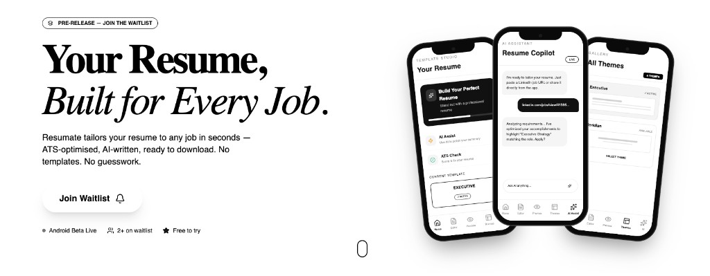 Resumate – AI Resume Builder
