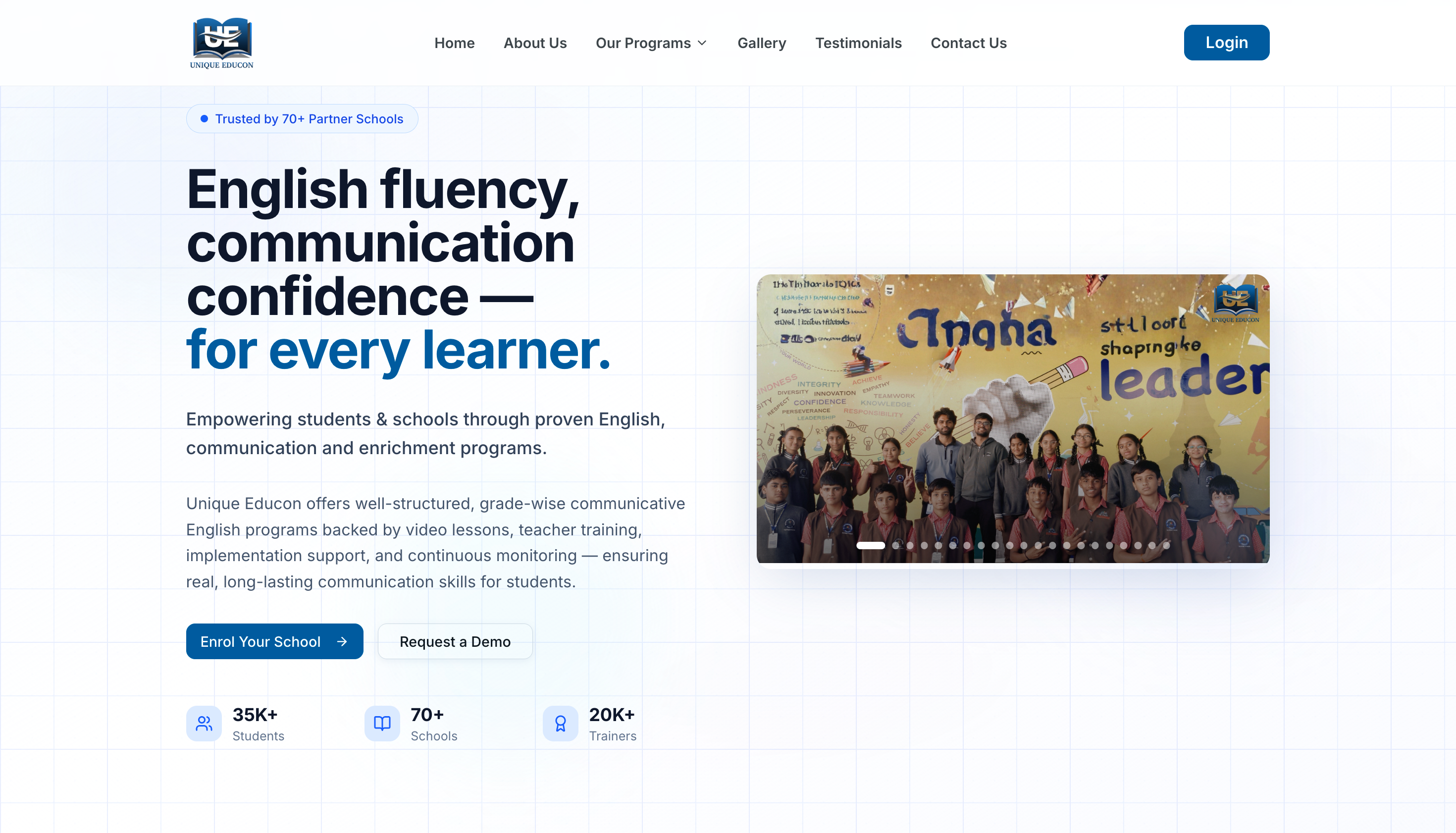 ULEARN - Main Landing Website